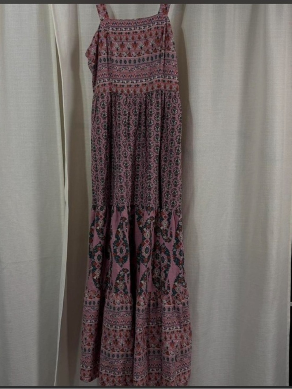 Knox Rose Pink Printed Boho Maxi Dress